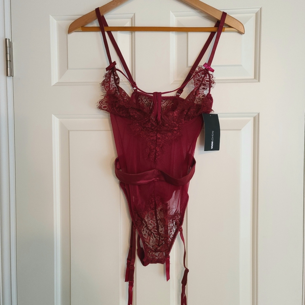 Fashion Nova Special Kind Of Lover Teddy Burgandy